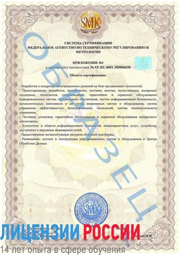 Образец сертификата соответствия (приложение) Барнаул Сертификат ISO 27001